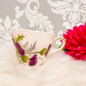 10/$25 • Vintage Highland Beauty Bone China Duchess‎ Thistle Teacup